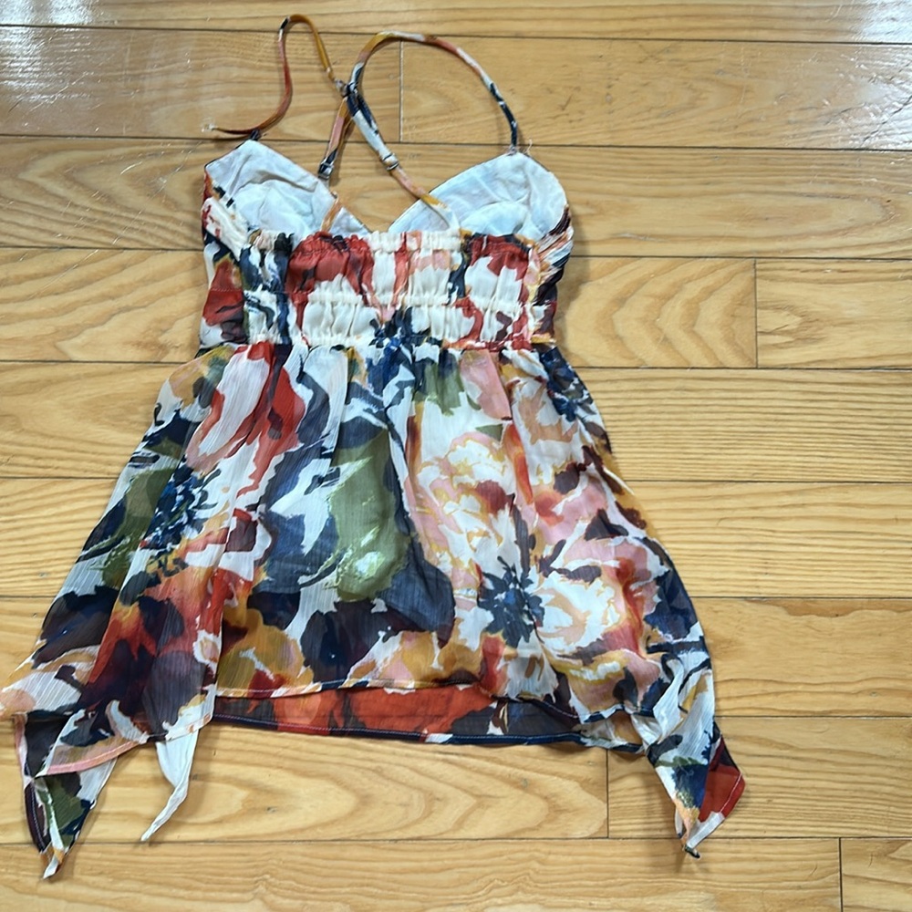 Vintage Y2K Abercrombie & Fitch Floral Top Straps Needs Repair As Is - Picture 9 of 13